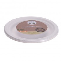 Set 8 platos carton biodegradable. 17 cm.