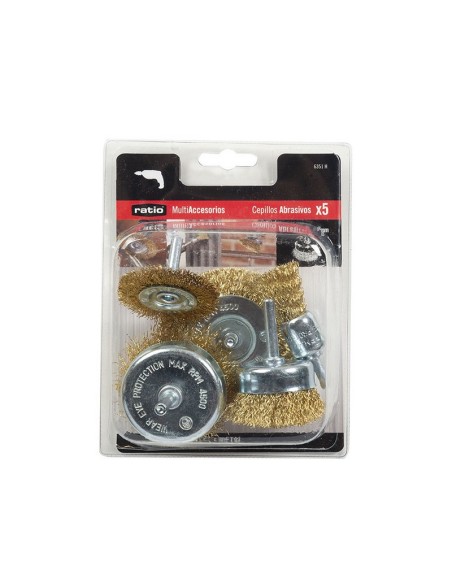 JUEGO 5 CEPILLOS SURTIDO RATIO