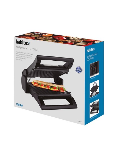 MULTIGRILL 2 EN 1 CC5700R. 1500W HABITEX