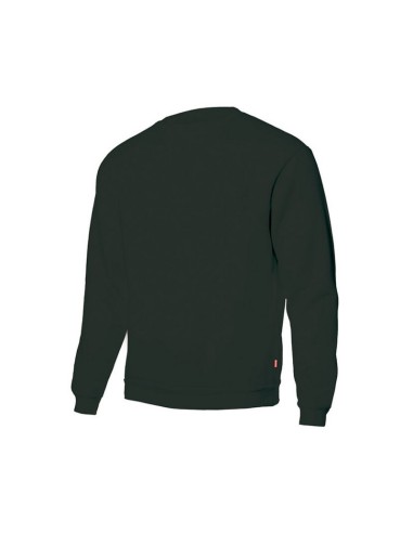 SUDADERA UNISEX CUELLO REDON. NEGRA T/XL