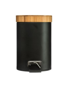 SERIE NATUREO. CUBO PEDAL 3L.NEGRO BAMBU
