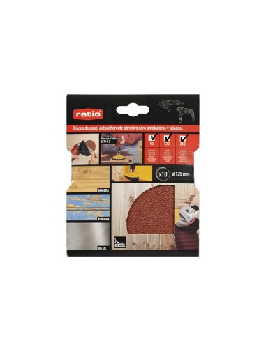10 DISCO ABRASIVO AUTOADH DIAM 125 SURTI