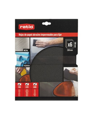 6 HOJAS PAPEL IMPER  230X280 SURTIDAS