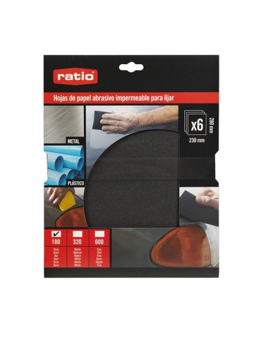 6 HOJAS PAPEL IMPER  230X280.GR.180 RATI