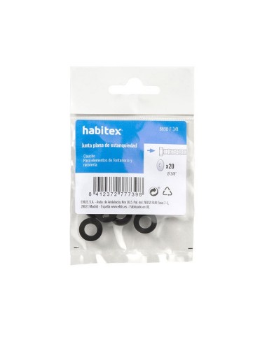 JUNTA GOMA CONEXION 3/8. BOLSA.20 UN.