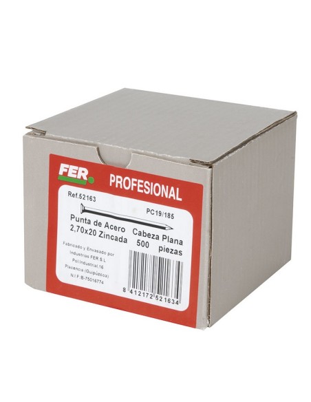 PUNTA ACERO C/PL 2,70X60 300 UNID.