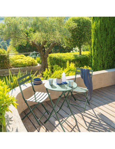 SILLA METÁLICA.PLEGABLE. VERDE