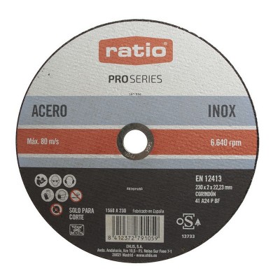 DISCO CORTE INOX/METAL 230X2  RATIO+