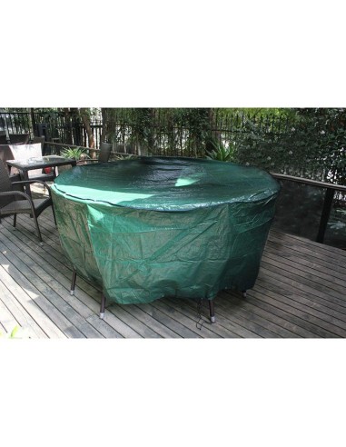 FUNDA MUEBLES.PE MESA+SILLAS Ø 205X90 CM