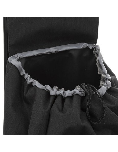 CARRO COMPRA TROLLEY 6 RUEDAS NEGRO