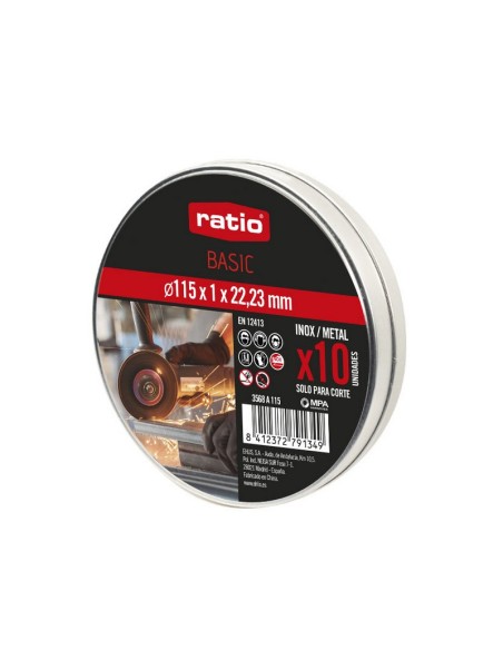 LATA 10 DISCOS CORTE INOX.BASIC 115MM.