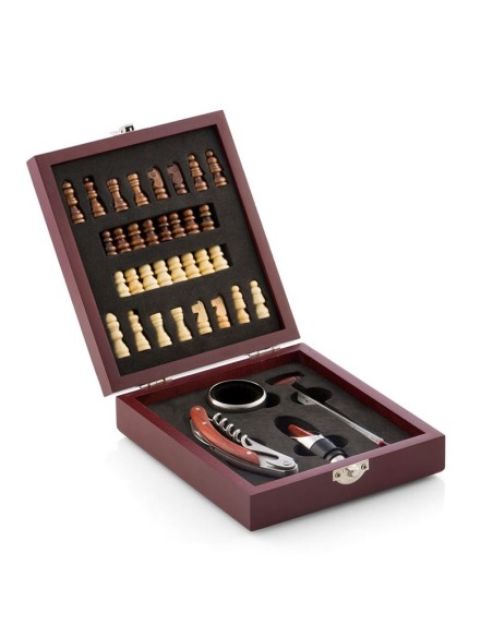 ESTUCHE ACC.VINO+AJEDREZ INNOVAGOODS
