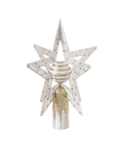 ESTRELLA ARBOL NAVIDAD BCA./DORADA
