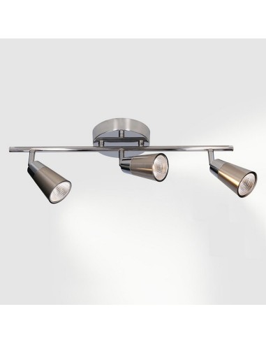 APLIQUE LED VITRO 3 FOCOS 15W CROMADO