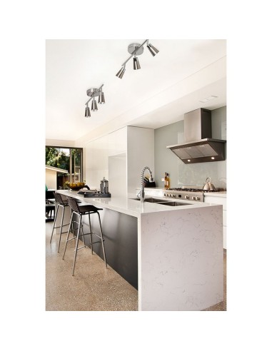 APLIQUE LED VITRO 3 FOCOS 15W CROMADO