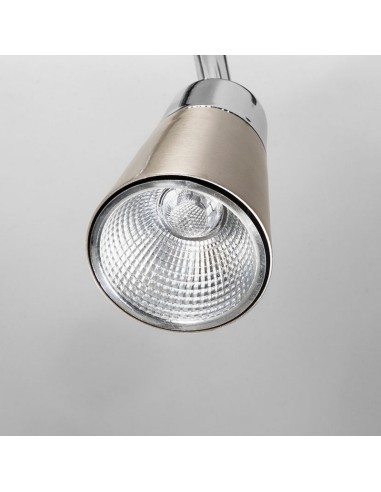 APLIQUE LED VITRO 3 FOCOS 15W CROMADO