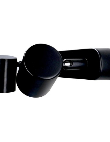 APLIQUE KEEPER 2 FOCOS S/BOMBILLA NEGRO