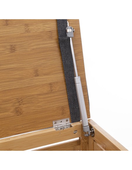BANCO ALMACENAMIENTO BAMBU 35X35XH.45CM