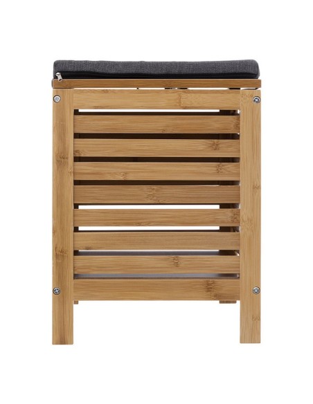 BANCO ALMACENAMIENTO BAMBU 35X35XH.45CM