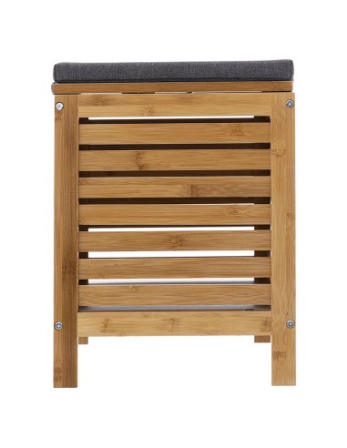 BANCO ALMACENAMIENTO BAMBU 35X35XH.45CM
