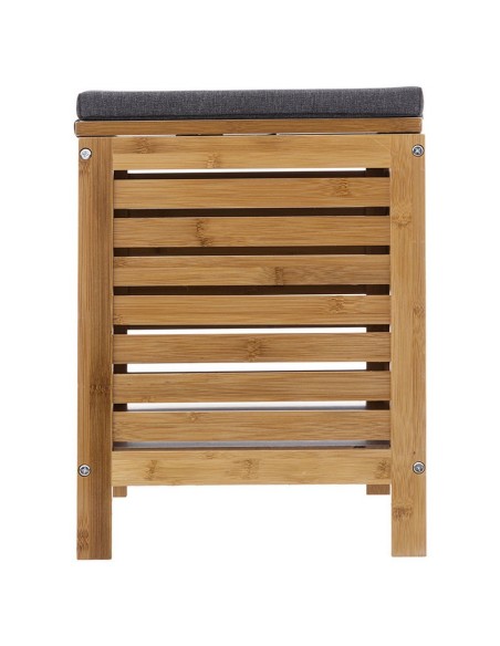 BANCO ALMACENAMIENTO BAMBU 35X35XH.45CM