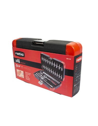 ESTUCHE VASOS Y PUNTAS 46 PCS CR-V RATIO