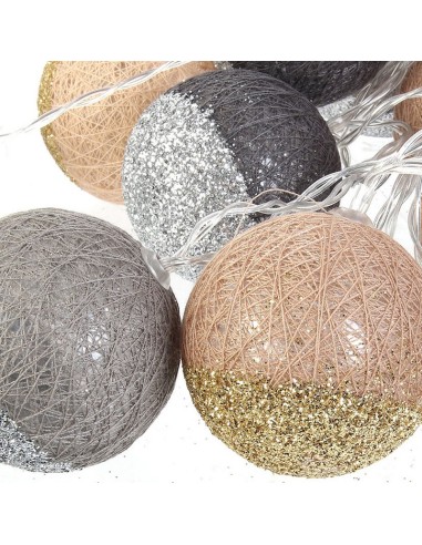 GUIRNALDA LUZ 16 LED PLATA/ORO CMP