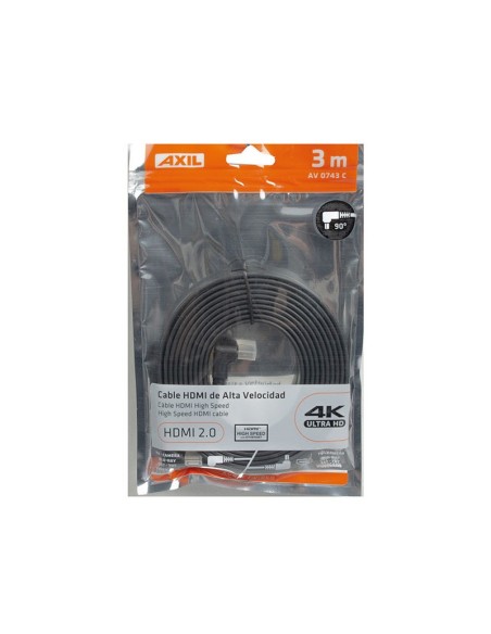 CABLE PLANO HDMI, CON. ANGULO RECTO, 1 M