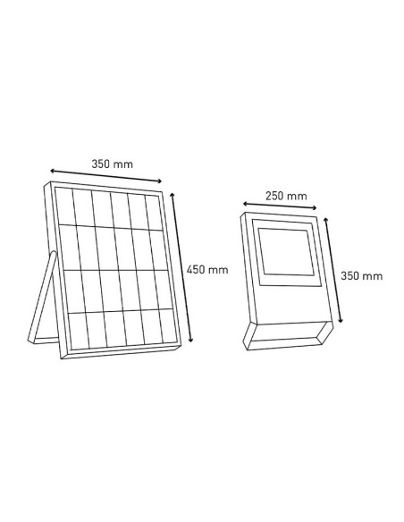 PROYECTOR SOLAR LED MERCURIO 200W IP65