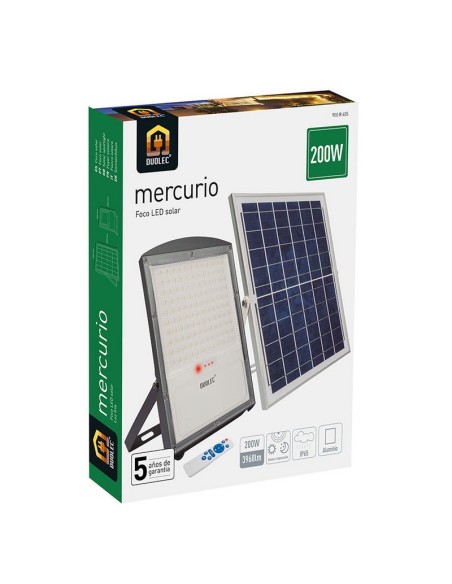 PROYECTOR SOLAR LED MERCURIO 200W IP65