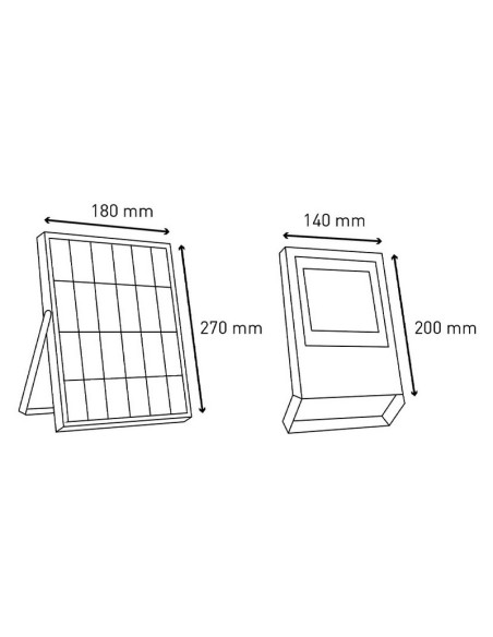 PROYECTOR SOLAR LED MERCURIO 50W IP65
