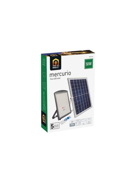 PROYECTOR SOLAR LED MERCURIO 50W IP65