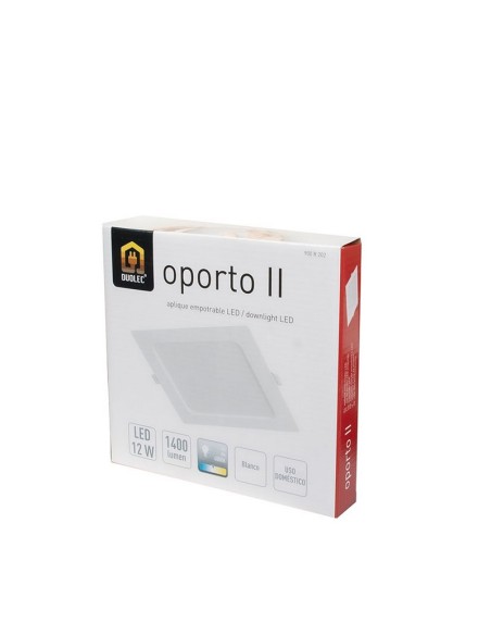 APLIQUE CUADR.EMPOT. 4000K LED 12W BLANC