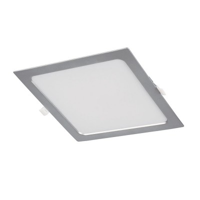 APLIQUE CUADR.EMPOT. 4000K LED 18W PLATA