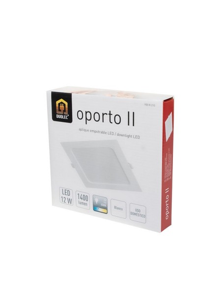 APLIQUE CUADR.EMPOT. 6500K LED 12W BLANC