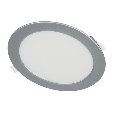 APLIQUE REDON.EMPOT. 4000K LED 12W PLATA