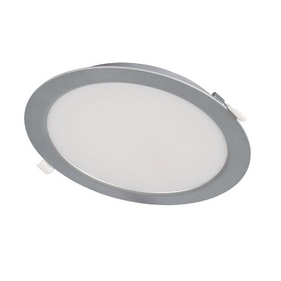 APLIQUE REDON.EMPOT. 4000K LED 18W PLATA