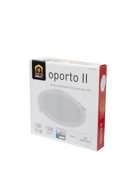 APLIQUE REDOND.EMPOT. 6500K LED 12W BLC