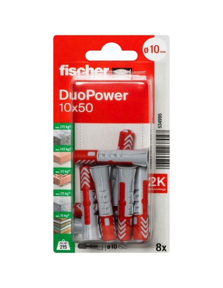 BLISTER DUOPOWER 10X50 BL 8 UD.FISCHER