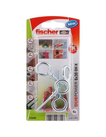 BLISTER DUOPOWER 6X30 OH BL 4 UD.FISCHER