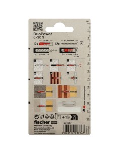 BLISTER DUOPOWER 6X30 S BL 12 UD.FISCHER 2