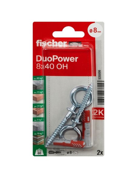 BLISTER DUOPOWER 8X40 OH BL 2 UD.FISCHER