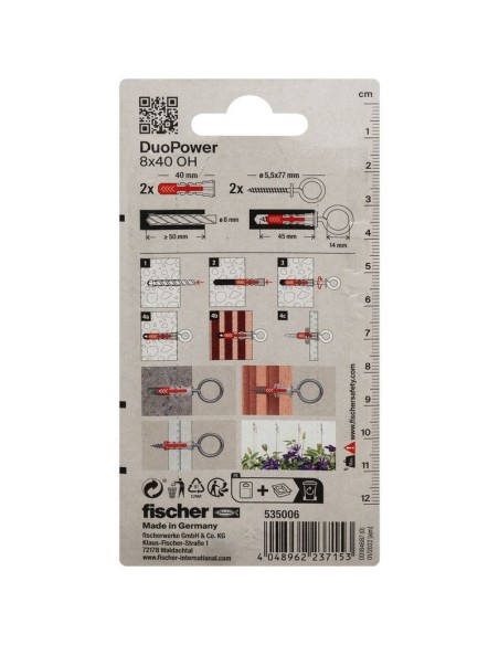 BLISTER DUOPOWER 8X40 OH BL 2 UD.FISCHER