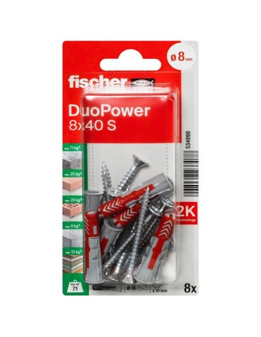 BLISTER DUOPOWER 8X40 S BL 8 UD.FISCHER