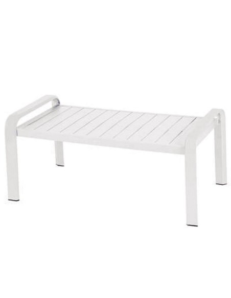 CONJ. ALUM. 2 SILLONES+SOFÁ+MESA. BCO.