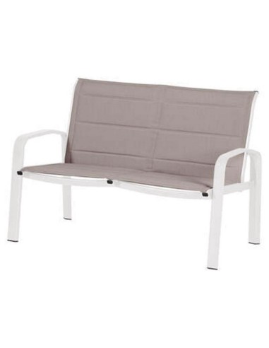 CONJ. ALUM. 2 SILLONES+SOFÁ+MESA. BCO.