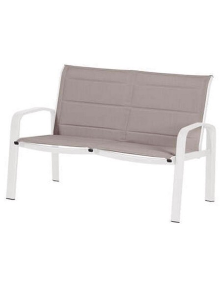 CONJ. ALUM. 2 SILLONES+SOFÁ+MESA. BCO.