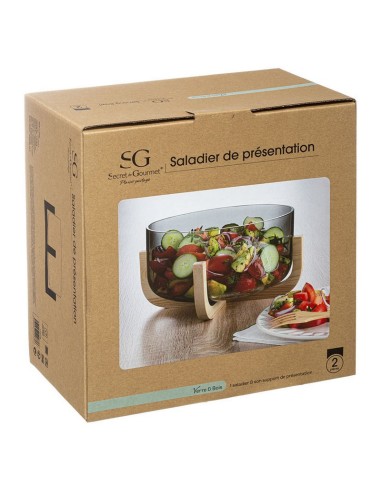 ENSALADERA CRISTAL C/BASE 24 CM.