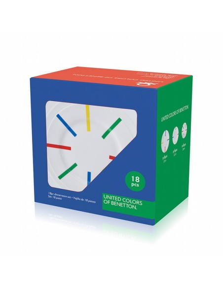 VAJILLA PORCELANA BENETTON 18 PZAS.