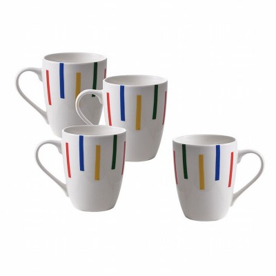 MUG PORCELANA BENETTON 4 UN. 360ML